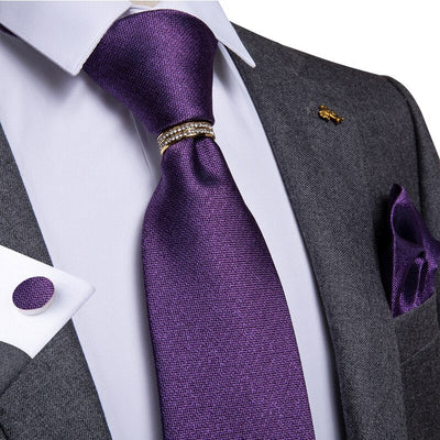 Ciemnofioletowy krawat