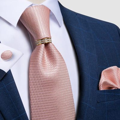 Różowy Jedwabny Krawat