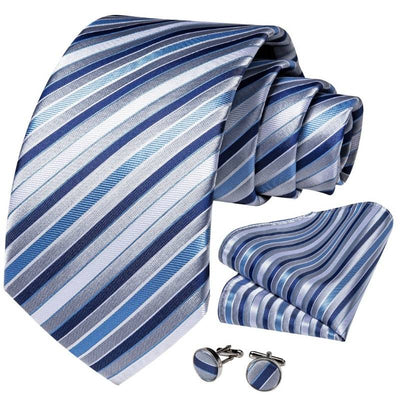 Niebiesko-szary krawat