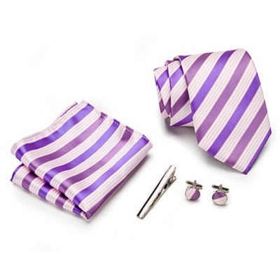 Krawat w kolorze fioletowo-różowym