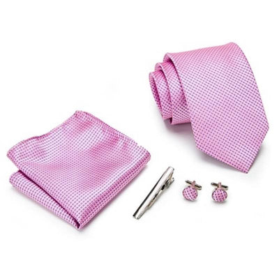Męski różowy krawat