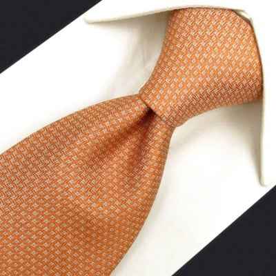 Pomarańczowy Jedwabny Krawat