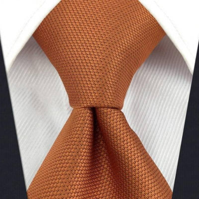 Męski pomarańczowy krawat