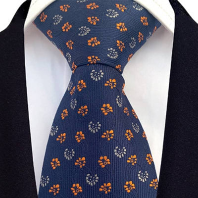 Niebieski fantazyjny krawat