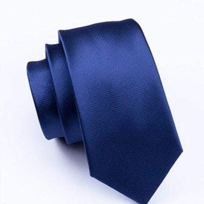 Ciemnoniebieski krawat