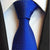 Królewski niebieski krawat ślubny