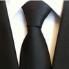 Zwykły czarny krawat