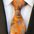 Wzorzysty pomarańczowy krawat