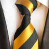 Krawat w żółto-czarne paski