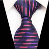 Krawat w różowo-fioletowe paski