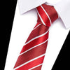 Krawat w czerwone paski
