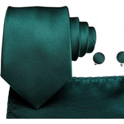 Ciemnozielony krawat