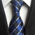 Krawat w czarno-niebieską kratkę