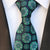 Zielony wzorzysty krawat