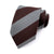 Szaro-brązowy krawat w paski