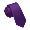 Fioletowy wąski krawat