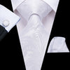 Zwykły biały kaszmirowy krawat