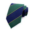 Krawat w zielono-granatowe paski