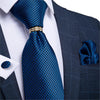 Męski krawat w kolorze królewskiego błękitu