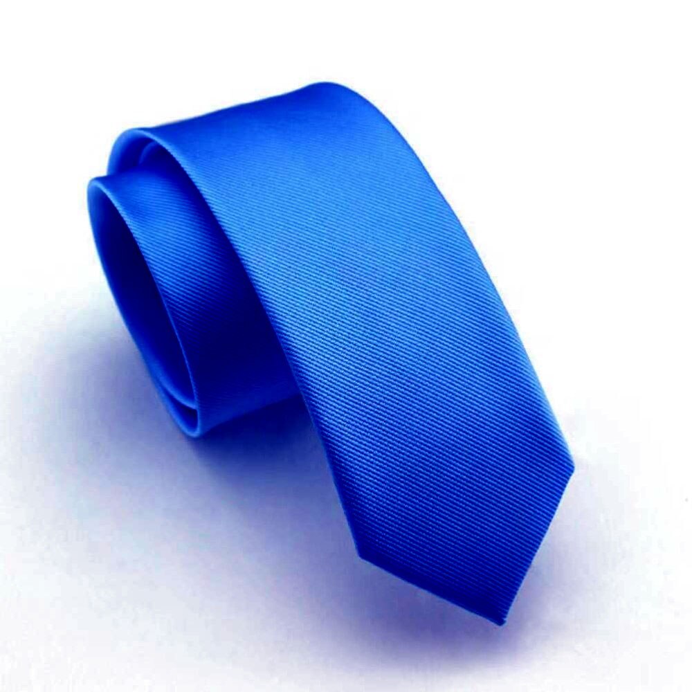 Satynowy krawat w kolorze królewskiego błękitu