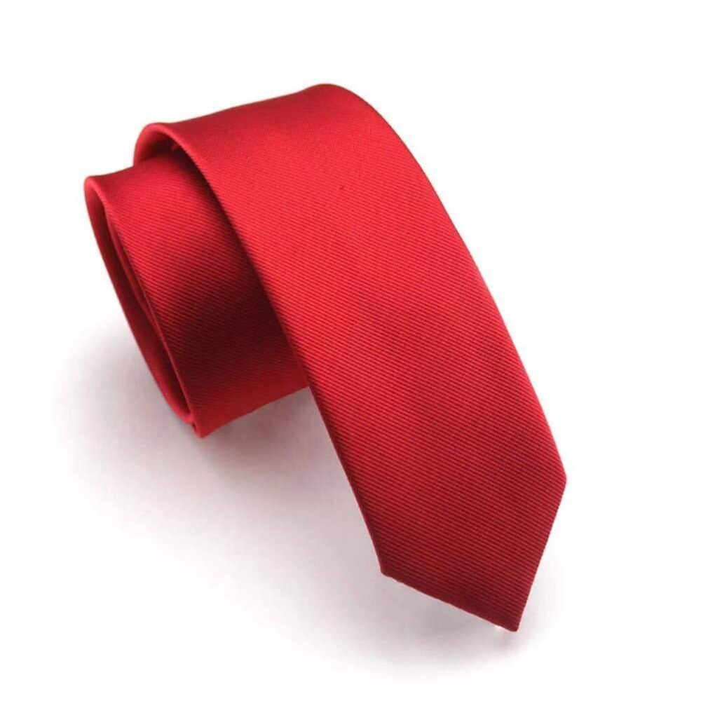 Czerwony Satynowy Krawat