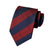 Granatowo-czerwony krawat w paski