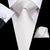 Biały jedwabny krawat