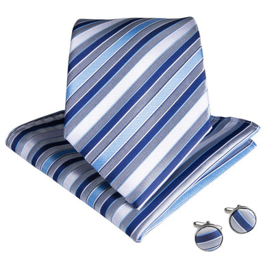 Niebiesko-szary krawat