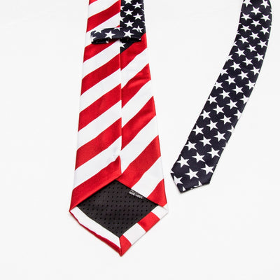 Krawat z amerykańską flagą