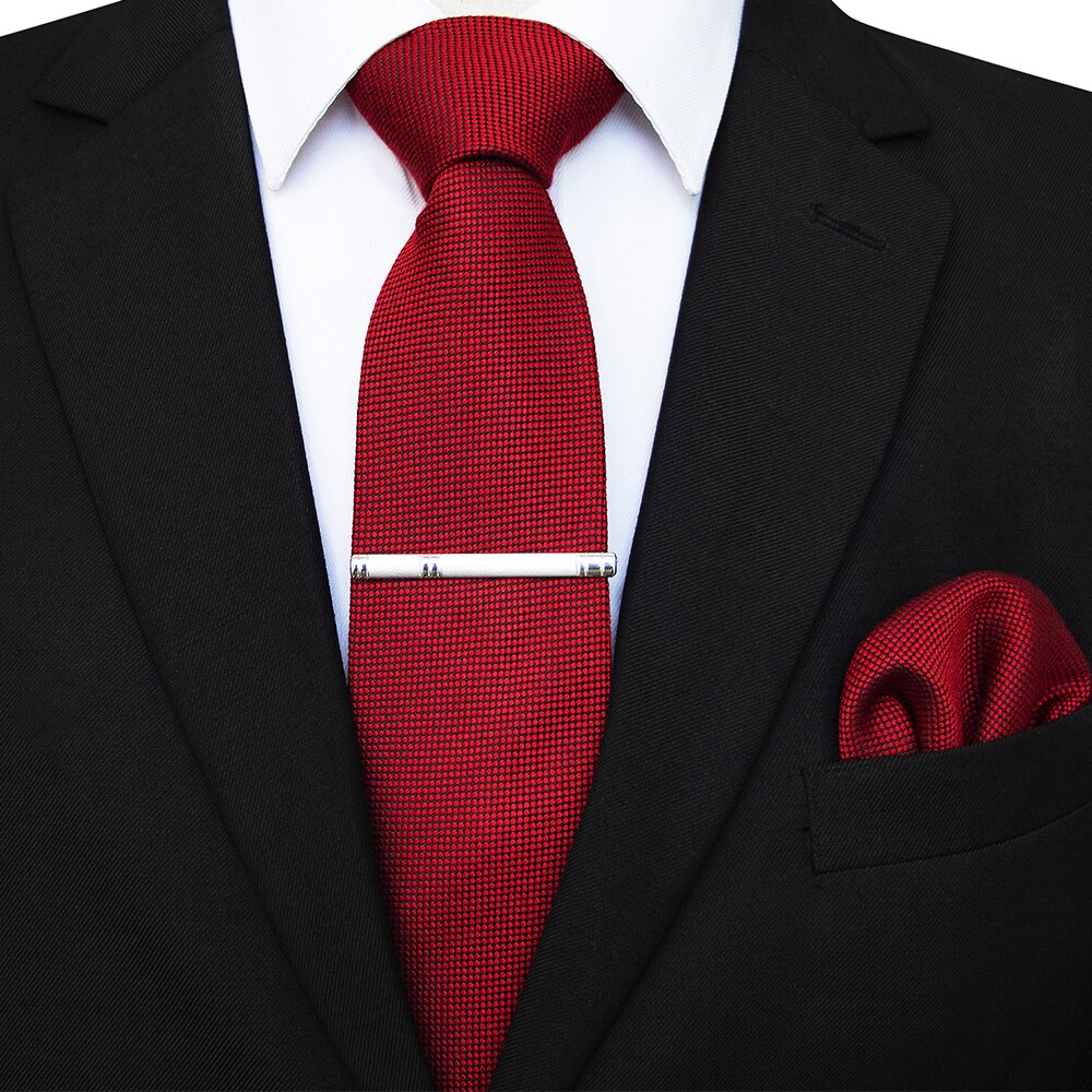 Czerwony Wełniany Krawat