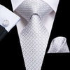 Mozaikowy srebrny krawat
