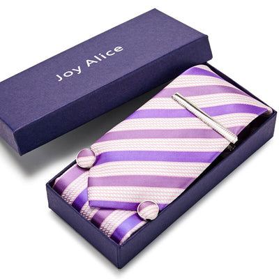 Krawat w kolorze fioletowo-różowym