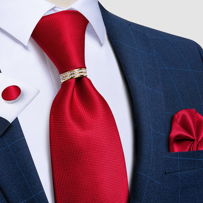 Męski czerwony krawat