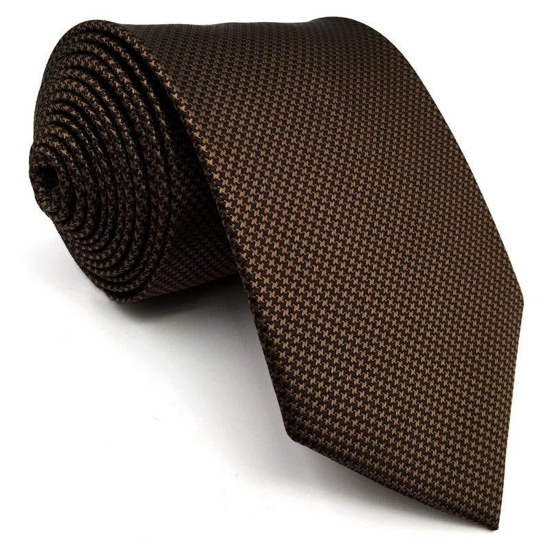 Ciemnobrązowy krawat