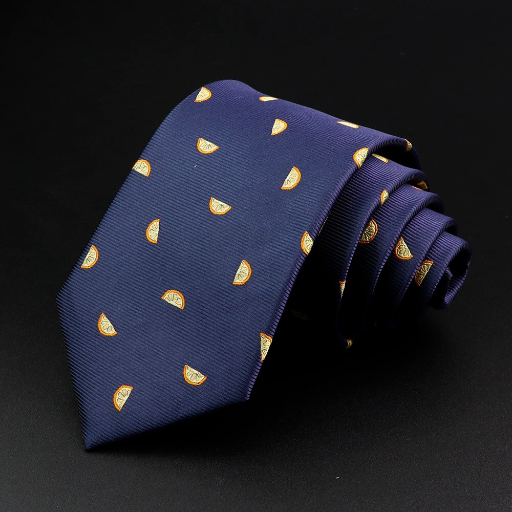 Pomarańczowy krawat owocowy
