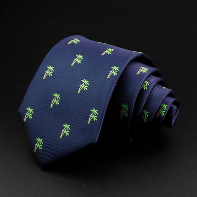 Krawat w kształcie palmy