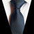 Granatowy i błękitny krawat w kropki