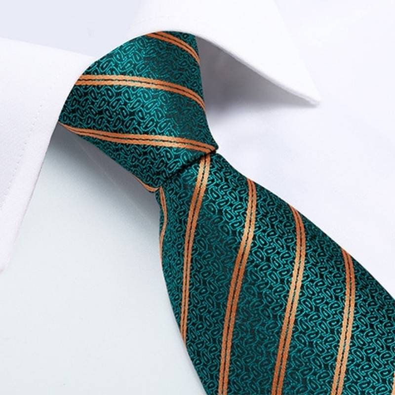 Żółty Zielony Krawat