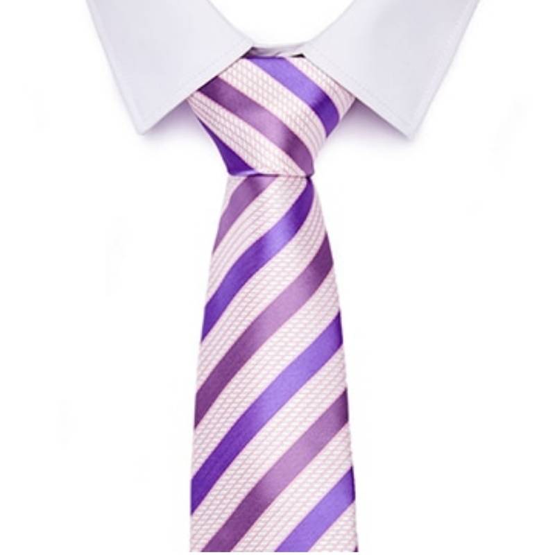 Krawat w kolorze fioletowo-różowym