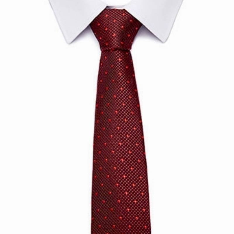 Ciemnoczerwony krawat