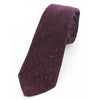 Burgundowy wełniany krawat