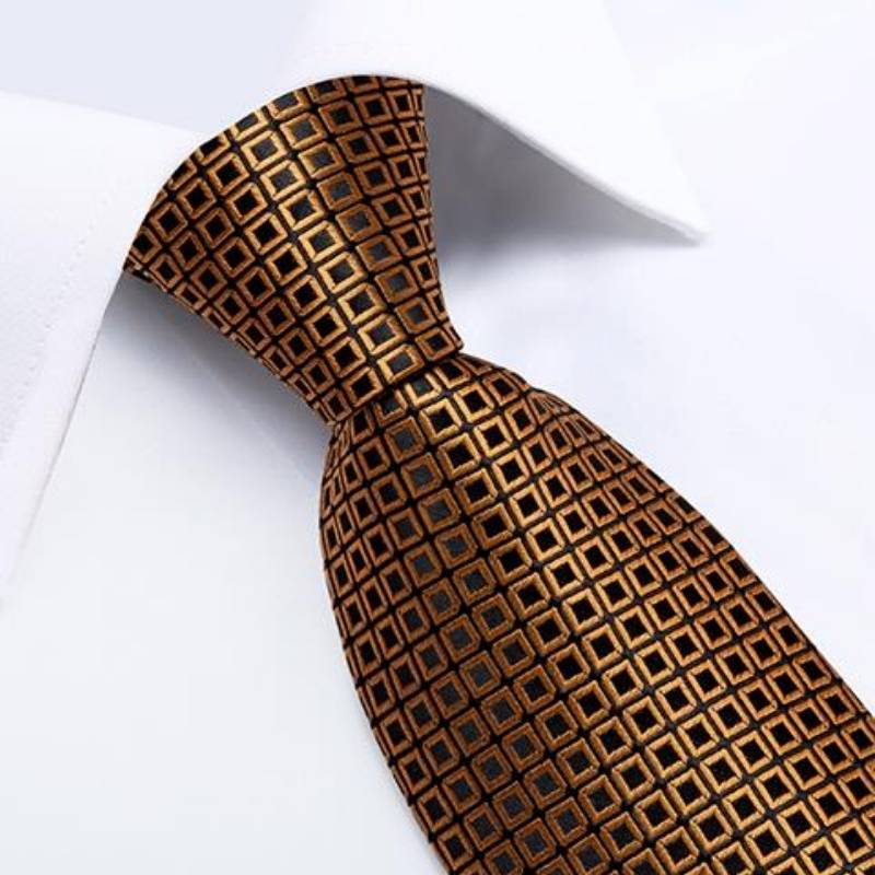Brązowy I Czarny Krawat