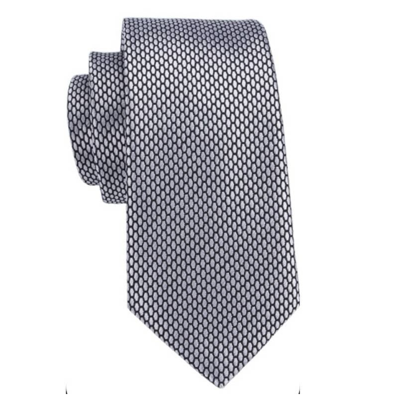 Grafitowo-szary krawat