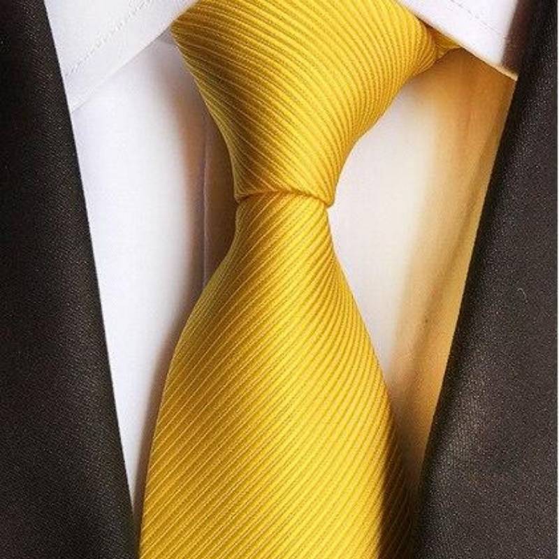Cytrynowożółty krawat