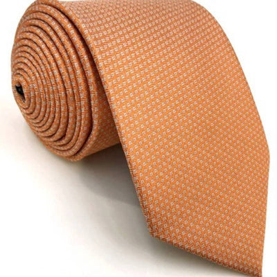 Pomarańczowy Jedwabny Krawat