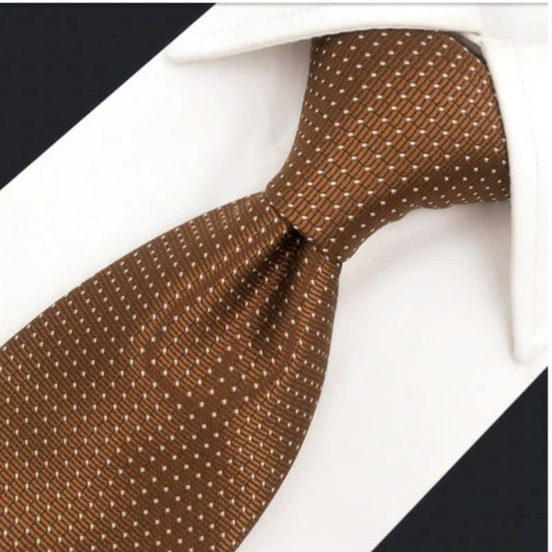 Jasnobrązowy krawat