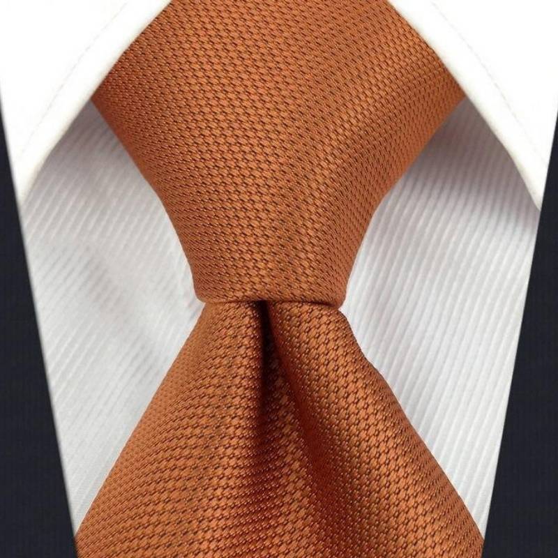 Męski pomarańczowy krawat
