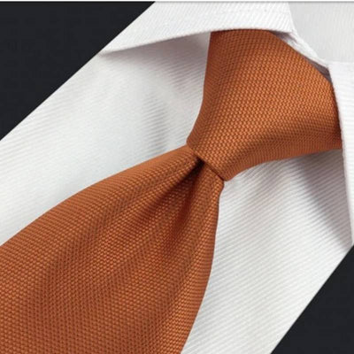Męski pomarańczowy krawat