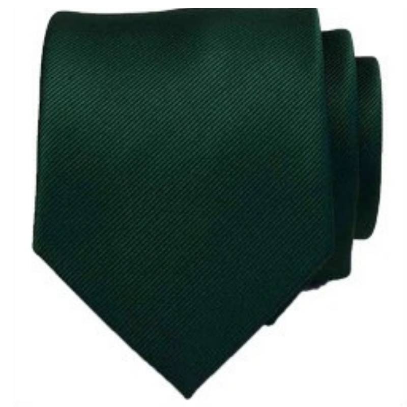 Zielony Jedwabny Krawat