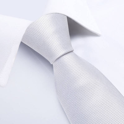 Męski biały krawat
